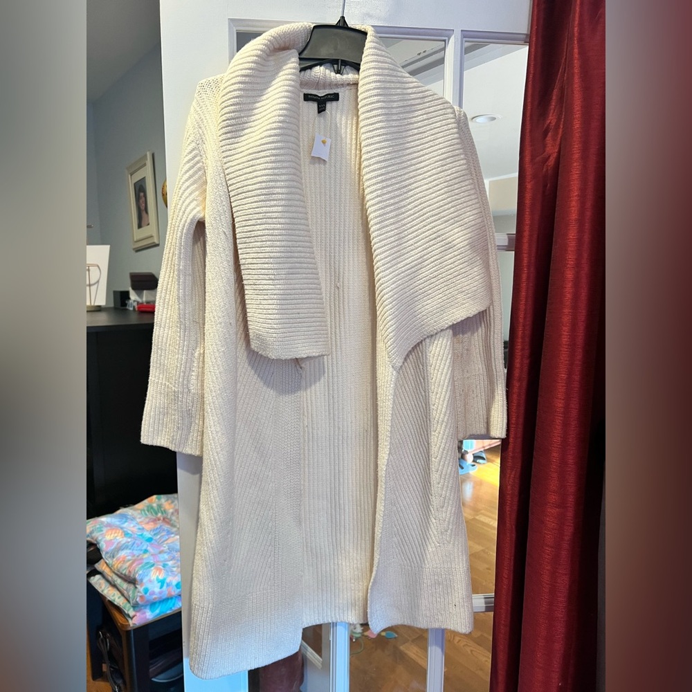 Banana Republic Ivory Women's Open Cardigan